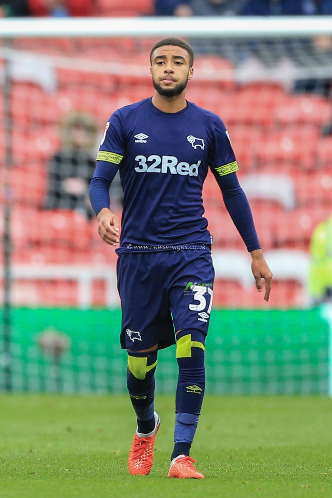 27th October 2018, Riverside Stadium, Middlesbrough, England ; Sky Bet Championship Middlesbrough v Derby ; Jayden Bogle (37) of Derby

Credit: Mark Cosgrove/News Images

English Football League images are subject to DataCo Licence