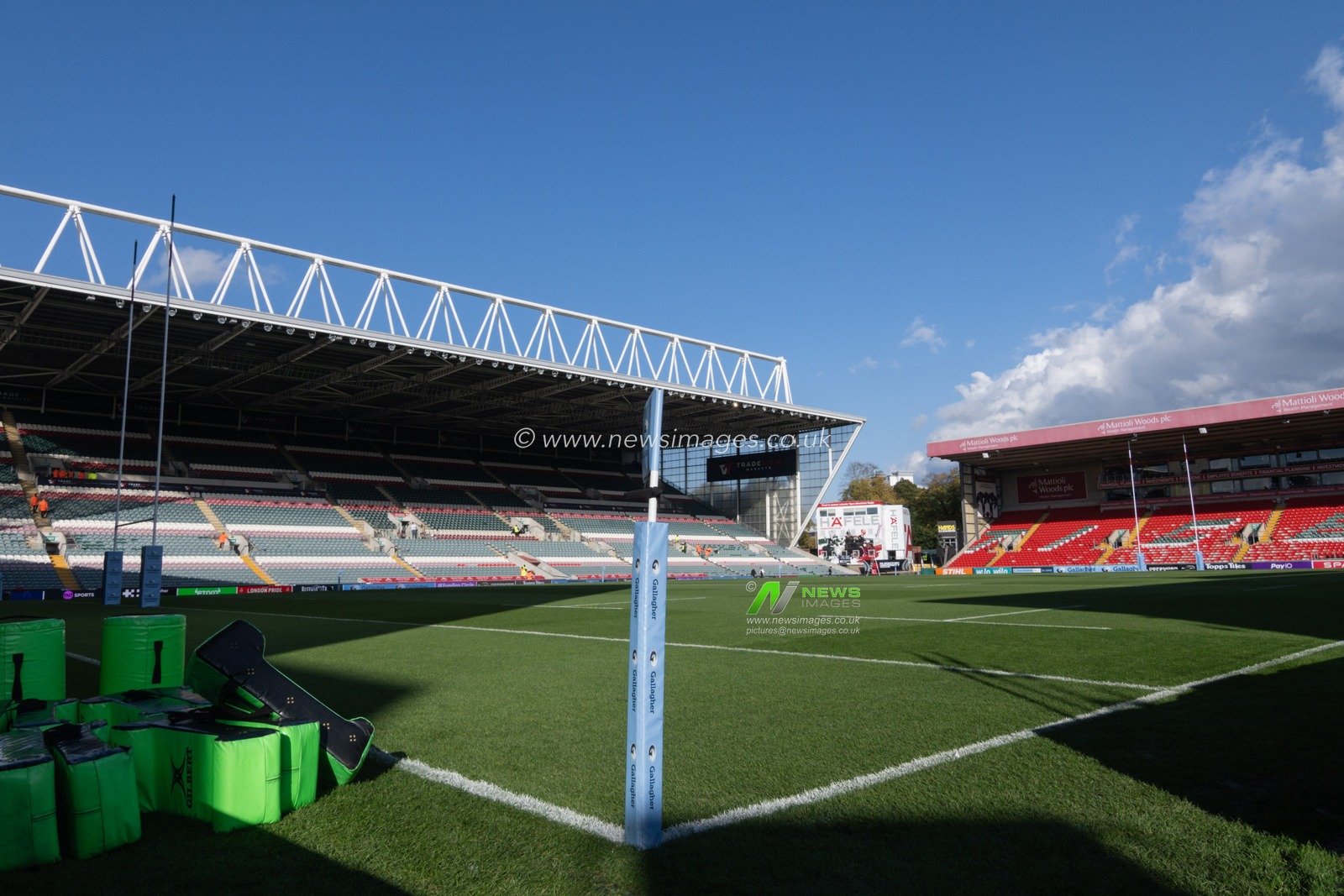 A general view of Mattioli Woods Welford Road Stadium ahead of the Gallagher Premiership match Leicester Tigers vs Northampton Saints at Mattioli Woods Welford Road Stadium, Leicester, United Kingdom, 12th October 2024

(Photo by Cody Froggatt/News Images)