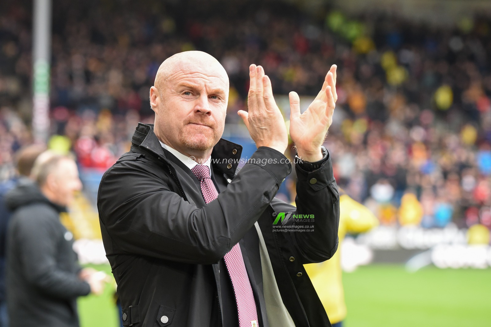 2nd February 2020, Turf Moor, Burnley, England; Premier League, Burnley v Arsenal : Burnley Manager, Sean Dyche applauds the crowd before the game
