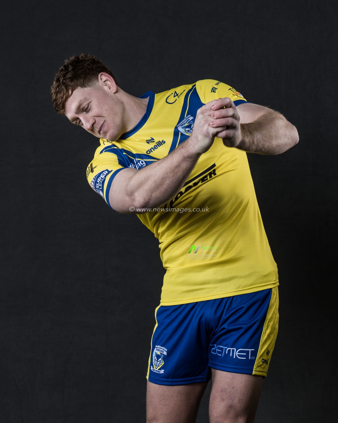 Dan Russell in the Home kit during the Warrington Wolves Team media day at Warrington wolves training centre, Warrington, United Kingdom, 16th January 2025

(Photo by Craig Thomas/News Images)