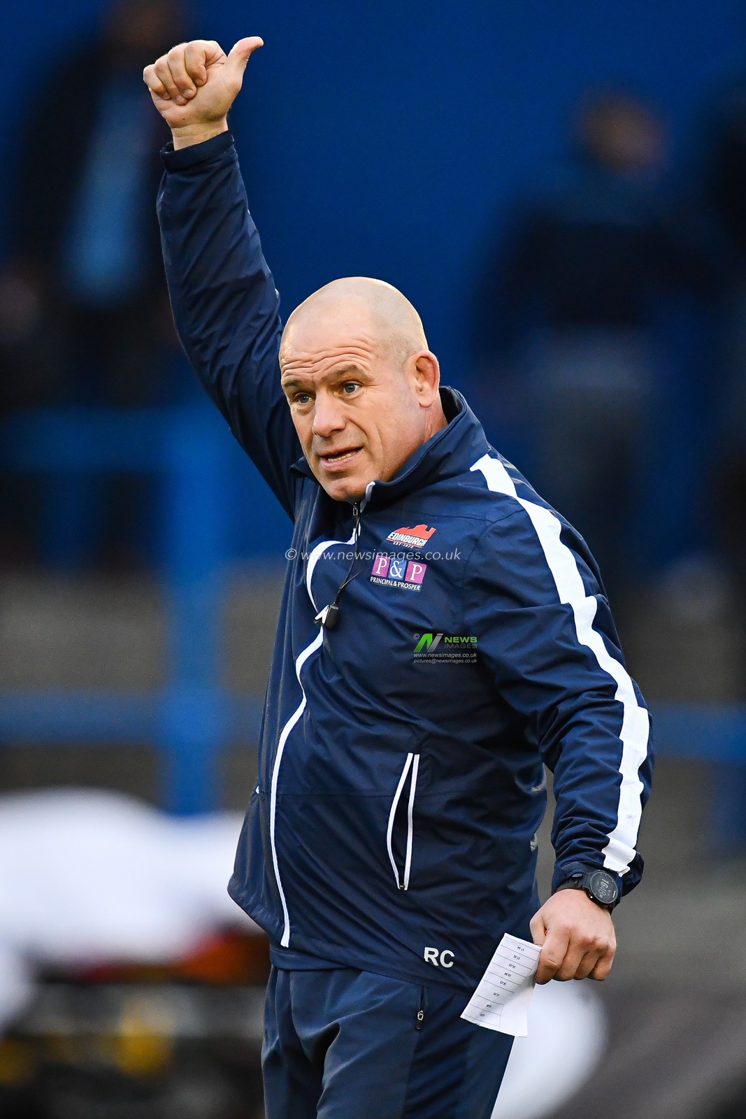 5th October 2019, Cardiff Arms Park, Cardiff, Wales; Guinness PRO14, Cardiff Blues v Edinburgh Rugby : Edinburgh Rugby head coach Richard Cockerill

Credit: Craig Thomas/News Images