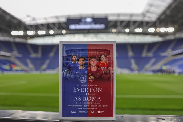 Todays match day program during the Pre-season friendly match Everton vs A.S. Roma at Hill Dickinson Stadium, Liverpool, United Kingdom, 9th August 2025

(Photo by Mark Cosgrove/News Images)