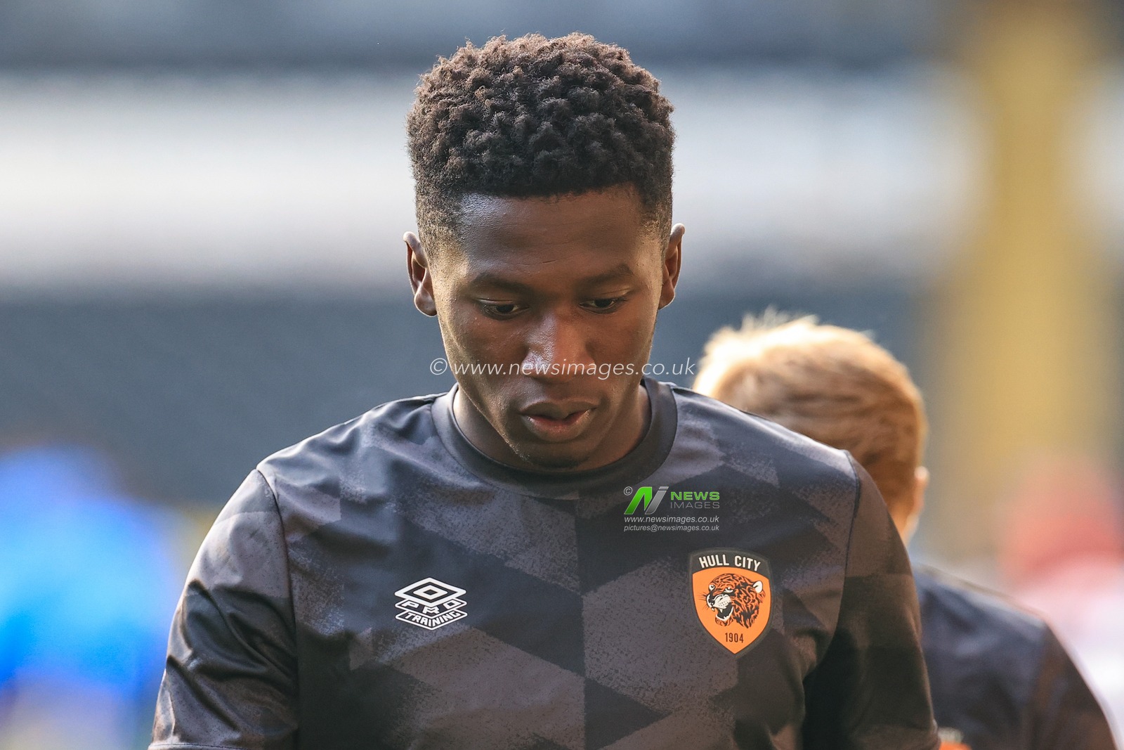 Di'Shon Bernard #24 of Hull City during the pre-game warmup