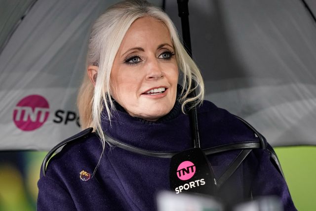 TNT Sports pundit Lynsey Hipgrave during the Premier League match West Ham United vs Manchester United at London Stadium, London, United Kingdom on 10 February 2026

(Photo by Maynard Manyowa/News Images)