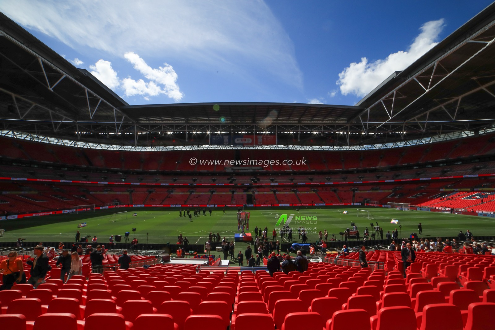 A general view of Wembley Stadium ahead of the Sky Bet League 1 Playoff Final match Charlton Athletic vs Leyton Orient at Wembley Stadium, London, United Kingdom, 25th May 2025

(Photo by Jorge Horsted/News Images)