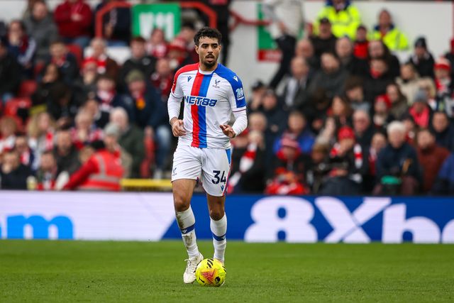 Chadi Riad of Crystal Palace makes a run with the ball  during the Premier League match Nottingham Forest vs Crystal Palace at City Ground, Nottingham, United Kingdom, 1st February 2026

(Photo by Alfie Cosgrove/News Images)