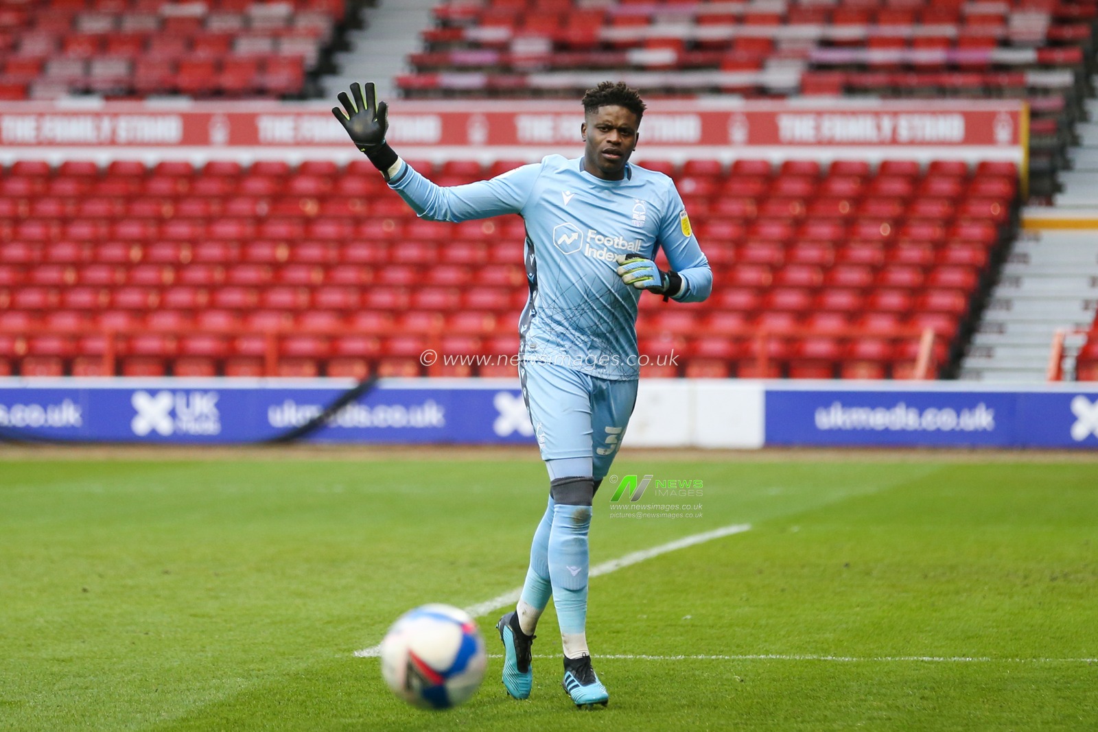 Brice Samba #30 of Nottingham Forest during the game