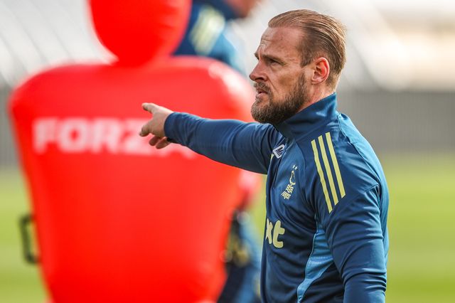 Marco Knoop, goalkeeping coach during the Nottingham Forest open training session ahead of their UEFA Europa League last 16 match against FC Midtjylland at The Nigel Doughty Academy, Nottingham, United Kingdom on 11 March 2026

(Photo by Alfie Cosgrove/News Images)