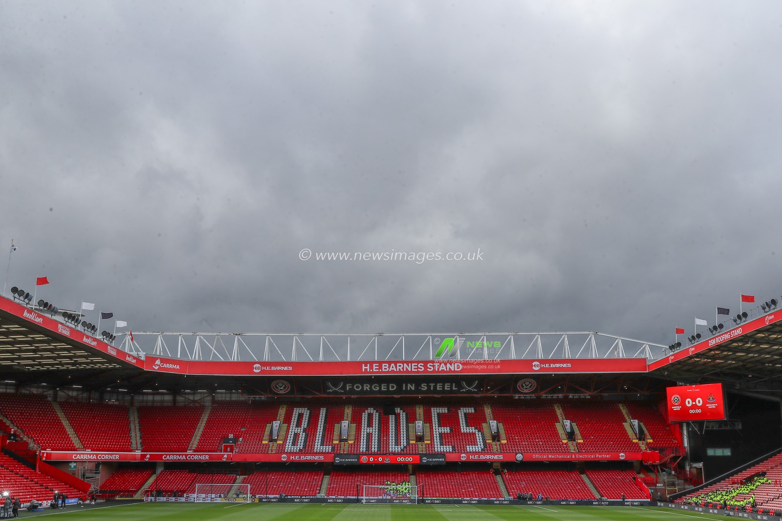 A general view inside of Bramall Lane, home of Sheffield United ahead of the Premier League match Sheffield United vs Newcastle United at Bramall Lane, Sheffield, United Kingdom, 24th September 2023

(Photo by Gareth Evans/News Images)