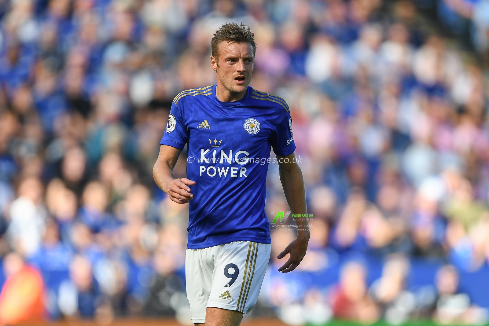 21st September 2019, King Power Stadium, Leicester, England ; Premier League Football, Leicester City vs Tottenham Hotspur : Jamie Vardy (9) of Leicester City 


Credit: Jon Hobley/News Images

English Football League images are subject to DataCo Licence