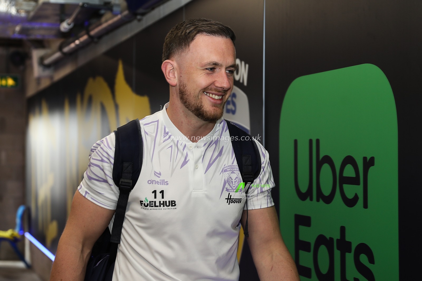 Ben Currie of Warrington Wolves arrives ahead of the Betfred Super League Round 9 match Warrington Wolves vs St Helens at Halliwell Jones Stadium, Warrington, United Kingdom, 24th April 2025

(Photo by Gareth Evans/News Images)