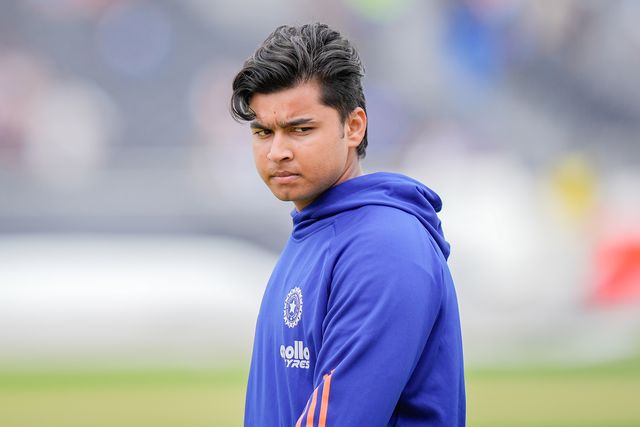 Vaibhav Sooryavanshi of India in the pre-game warm up session during the Second Vitality T20 International match England vs India at Old Trafford, Manchester, United Kingdom on 04 July 2026

(Photo by Maynard Manyowa/News Images)