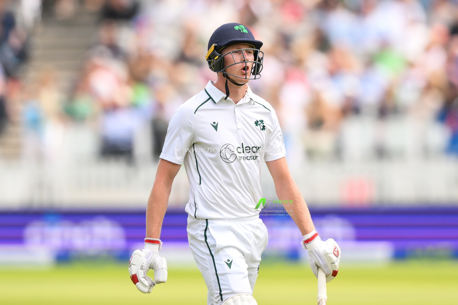 Harry Tector of Ireland is dejected as he leaves the field during the LV= Insurance Test match Test Day 3 England vs Ireland at Lords, London, United Kingdom, 3rd June 2023

(Photo by Craig Thomas/News Images)