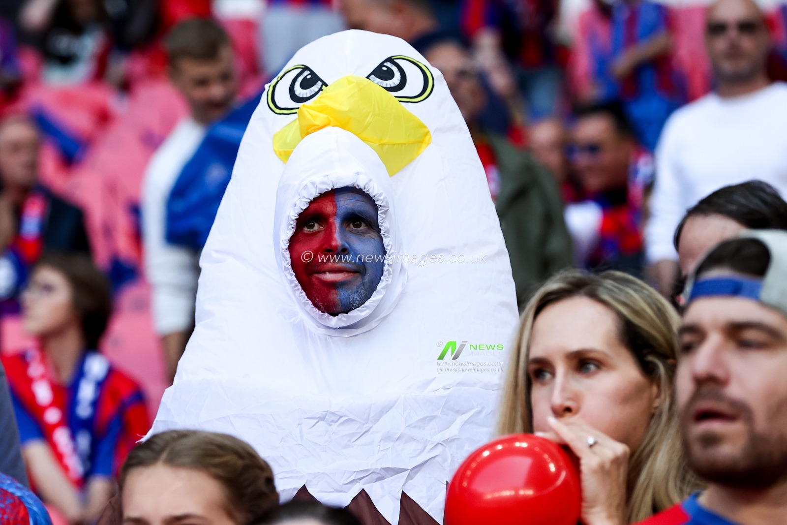 Crystal Palace fans arrive at Wembley Stadium prior to the Emirates FA Cup Final match Crystal Palace vs Manchester City at Wembley Stadium, London, United Kingdom, 17th May 2025

(Photo by Alfie Cosgrove/News Images)