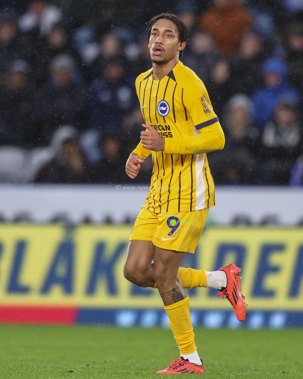 JoÃ£o Pedro of Brighton & Hove Albion during the Premier League match Leicester City vs Brighton and Hove Albion at King Power Stadium, Leicester, United Kingdom, 8th December 2024

(Photo by Alfie Cosgrove/News Images)