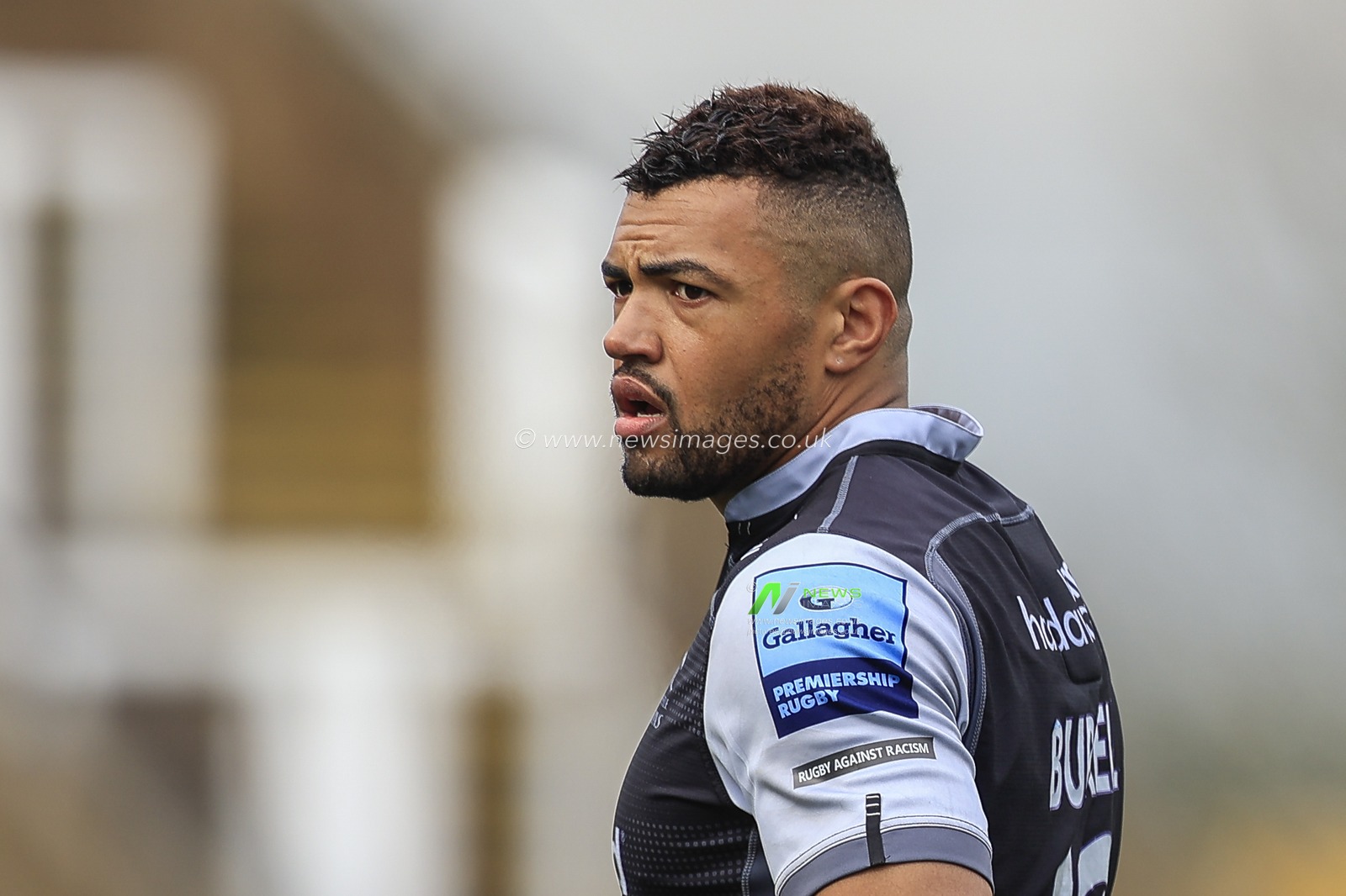 Luther Burrell of Newcastle Falcons during the game