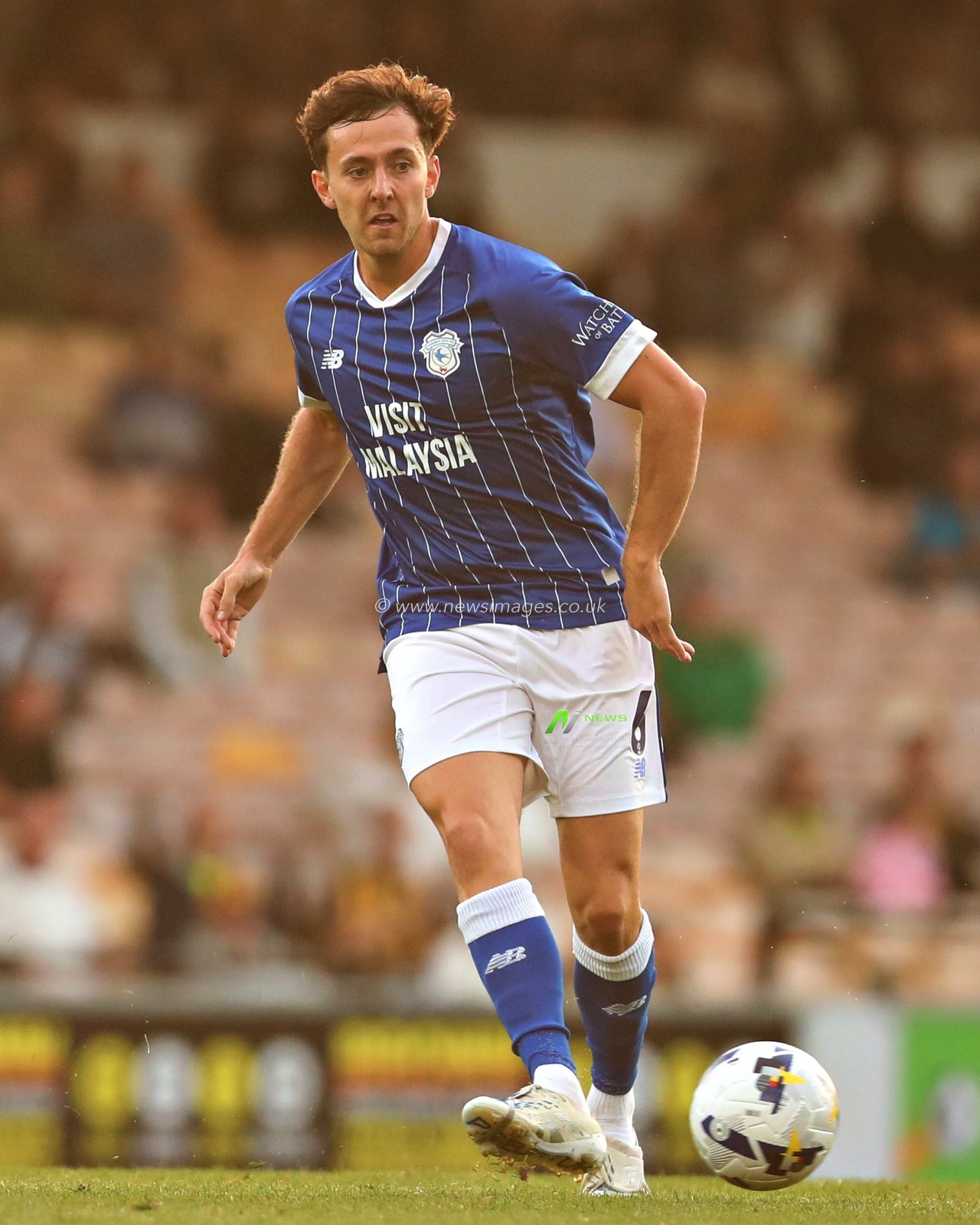 Ryan Wintle of Cardiff City F.C. during the Sky Bet League 1 match Port Vale vs Cardiff City at Vale Park, Burslem, United Kingdom, 7th August 2025(Photo by Sam Eaden/News Images)