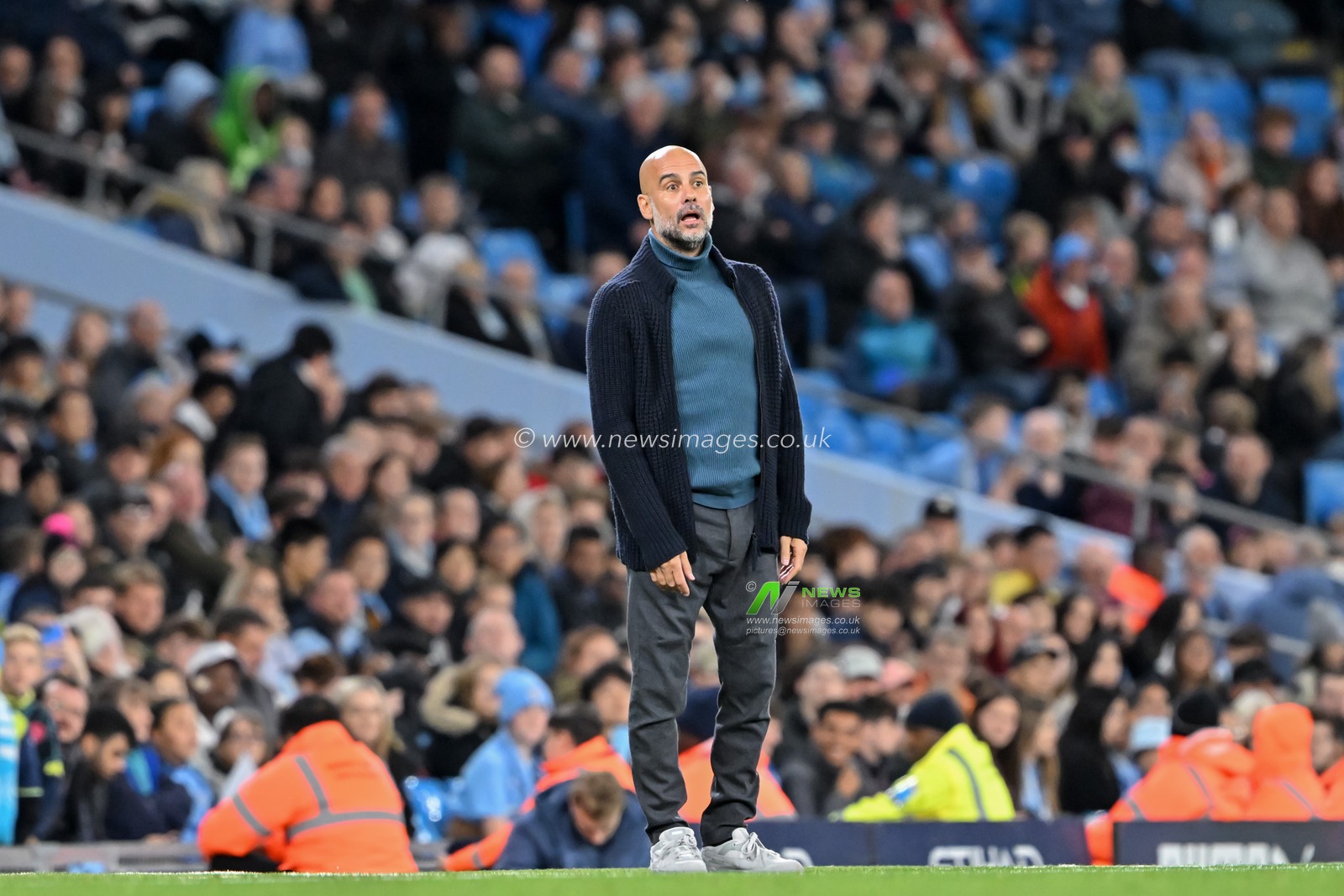 Pep Guardiola manager of Manchester City during the Carabao Cup match Manchester City vs Watford at Etihad Stadium, Manchester, United Kingdom, 24th September 2024

(Photo by Cody Froggatt/News Images)