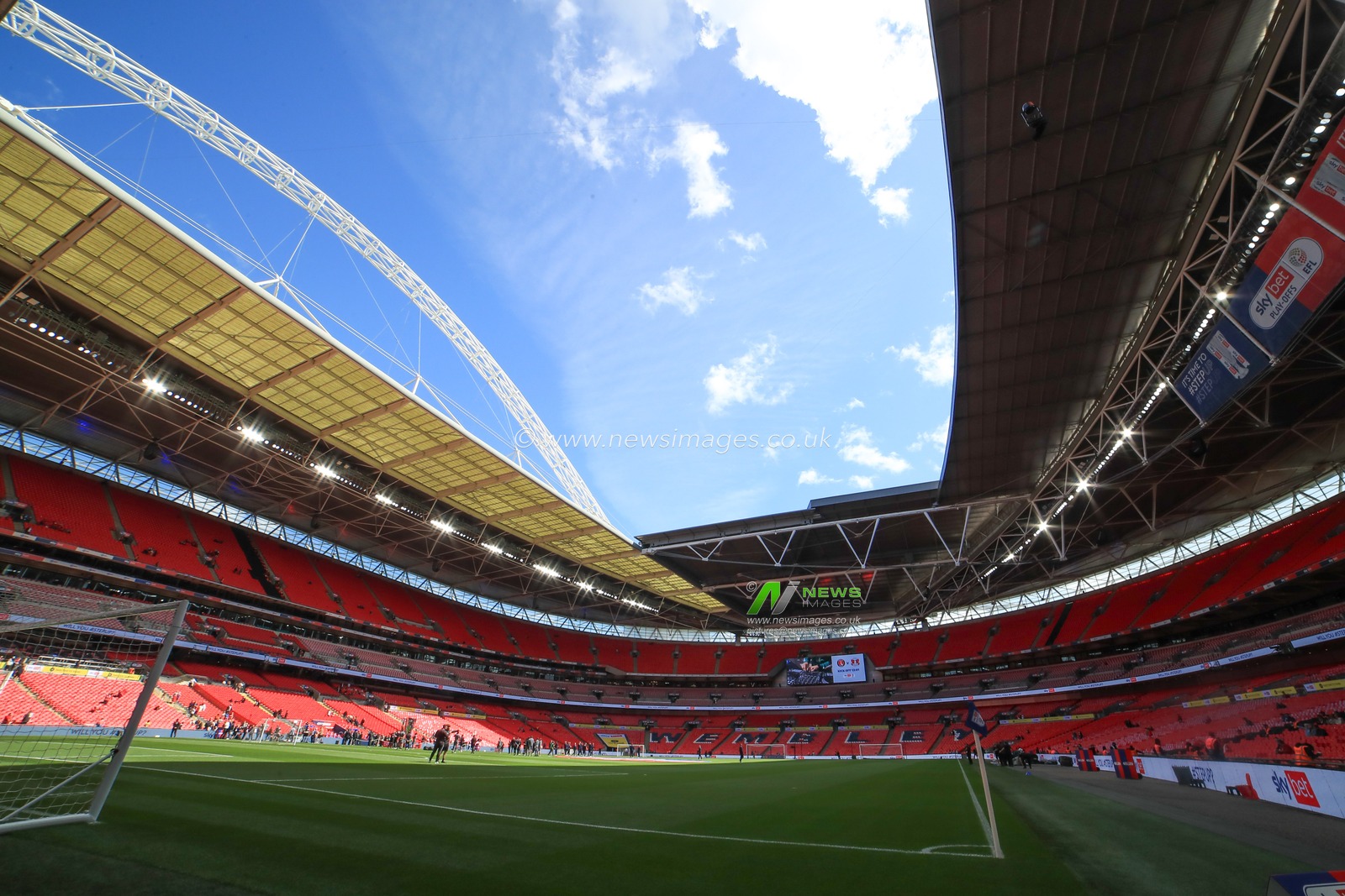 A general view of Wembley Stadium ahead of the Sky Bet League 1 Playoff Final match Charlton Athletic vs Leyton Orient at Wembley Stadium, London, United Kingdom, 25th May 2025

(Photo by Jorge Horsted/News Images)