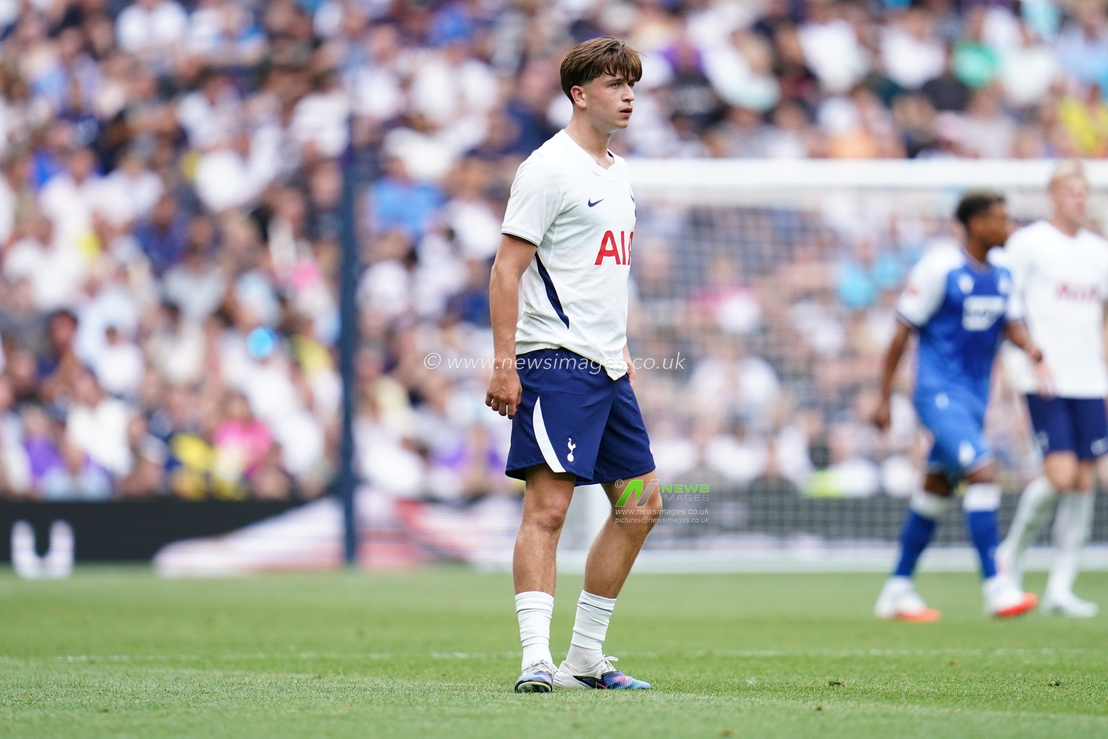 Mikey Moore of Tottenham Hotspur during the pre-season friendly match Tottenham Hotspur vs Hoffenheim at Tottenham Hotspur Stadium, London, United Kingdom on 15 August 2026

(Photo by Harvey Murphy/News Images)