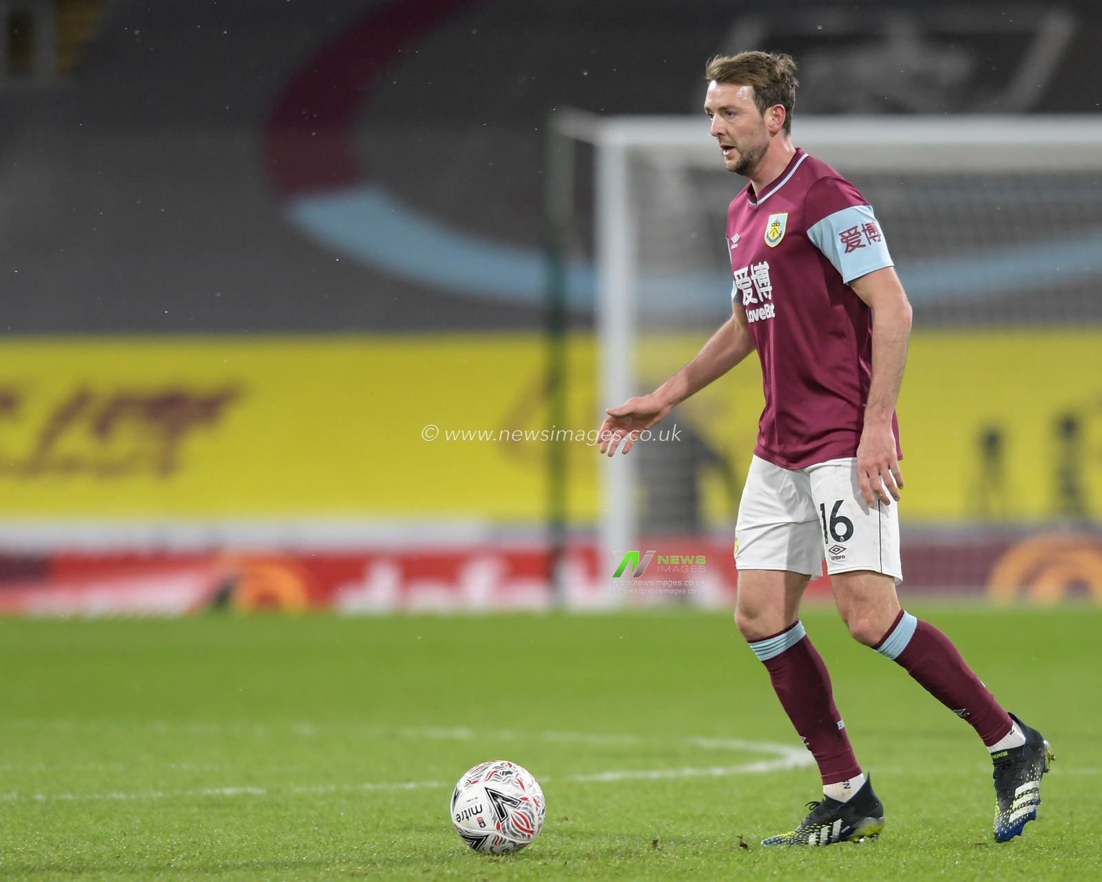 Dale Stephens #16 of Burnley in action during the game