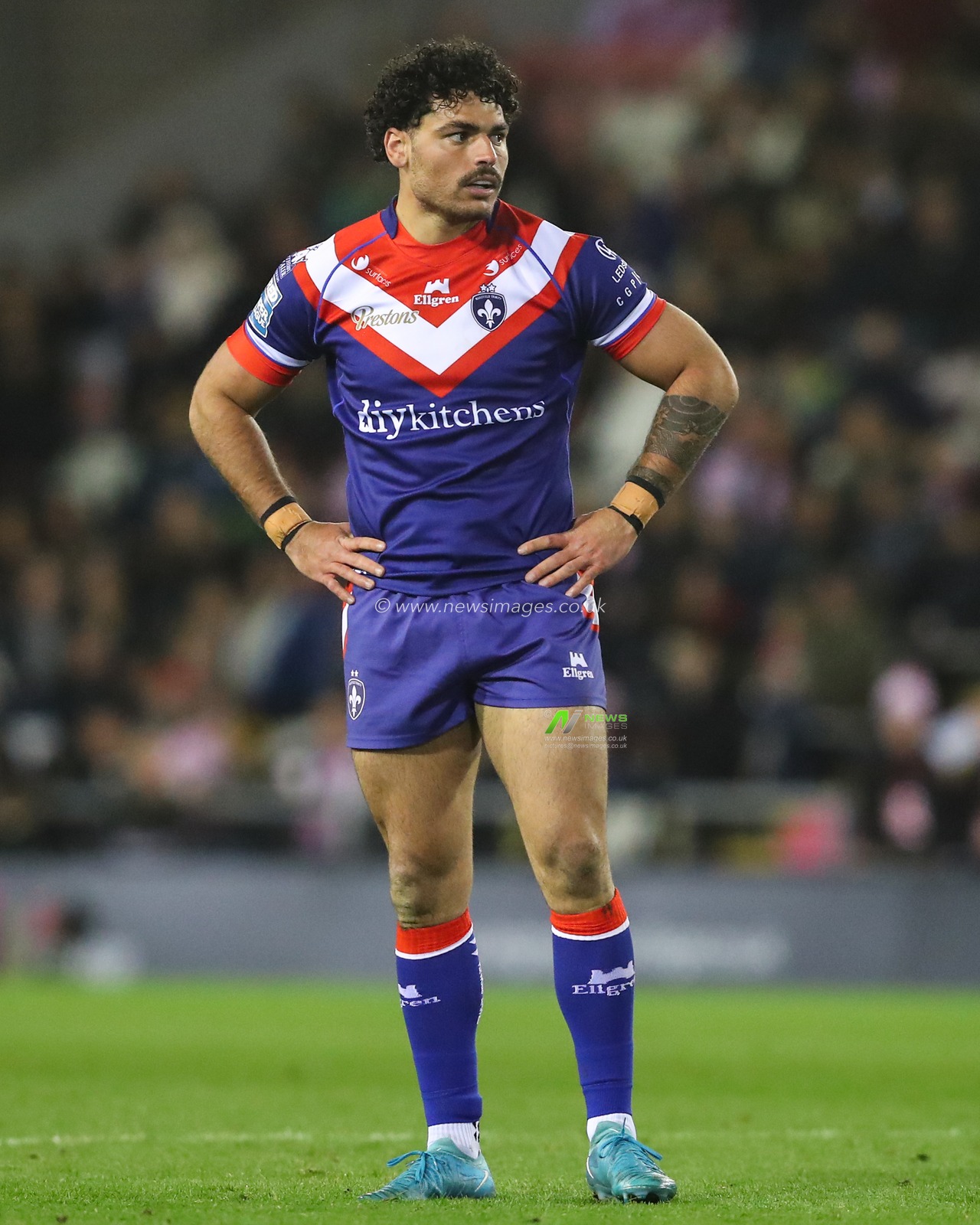 Mathieu Cozza of Wakefield Trinity during the Betfred Super League Round 6 match Leigh Leopards vs Wakefield Trinity at Leigh Sports Village, Leigh, United Kingdom, 28th March 2025

(Photo by Gareth Evans/News Images)