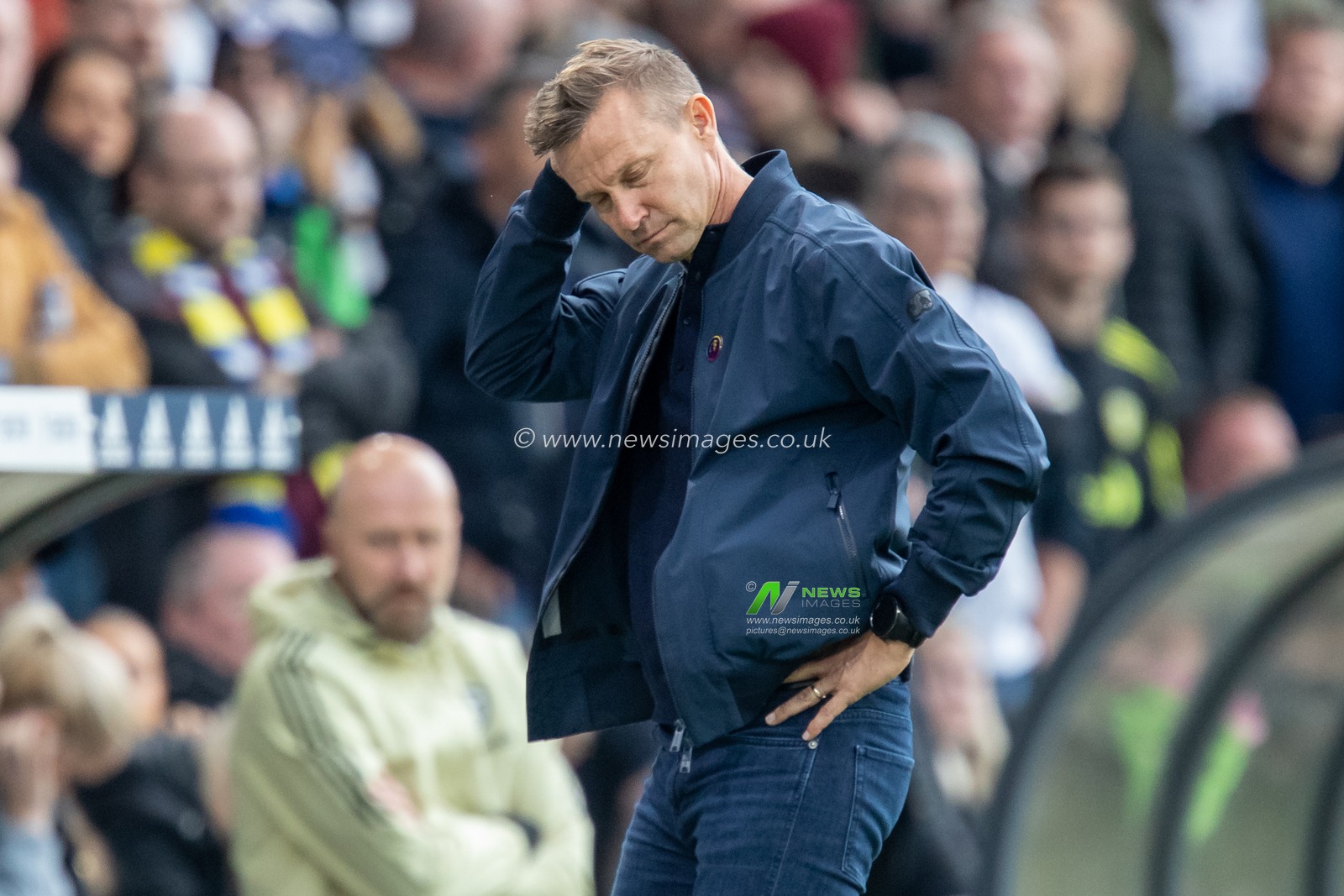 A dejected Jesse Marsch manager of Leeds United at the end of the Premier League match Leeds United vs Fulham at Elland Road, Leeds, United Kingdom, 23rd October 2022

(Photo by James Heaton/News Images)