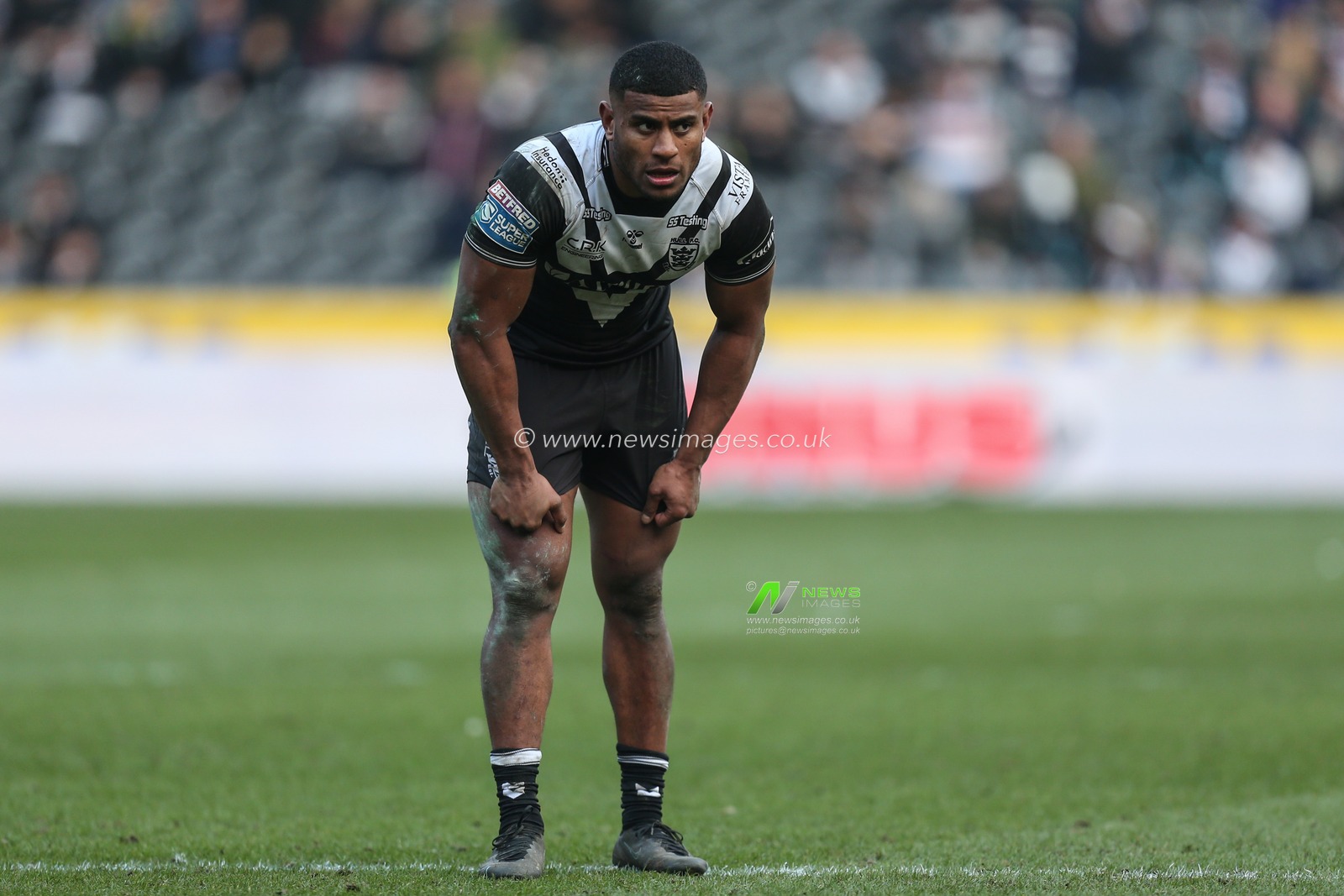Joe Lovodua (14) of Hull FC during the game