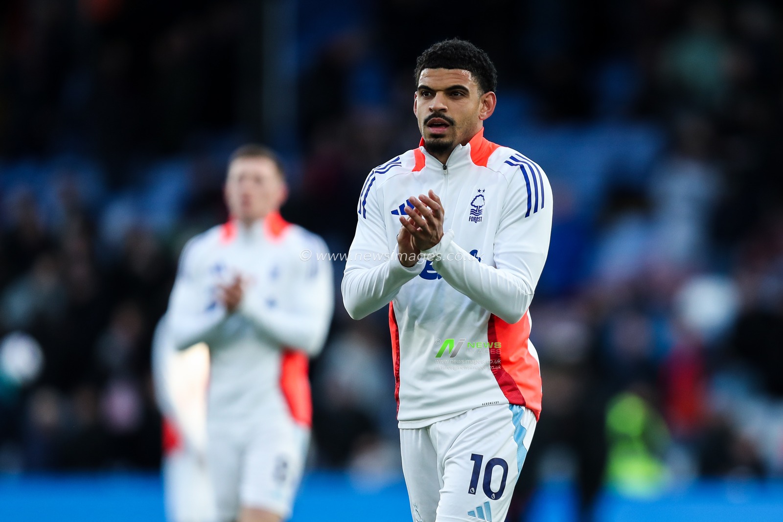 Morgan Gibbs-White of Nottingham Forest during the pre-game warm up ahead of the Premier League match Crystal Palace vs Nottingham Forest at Selhurst Park, London, United Kingdom, 5th May 2025

(Photo by Izzy Poles/News Images)