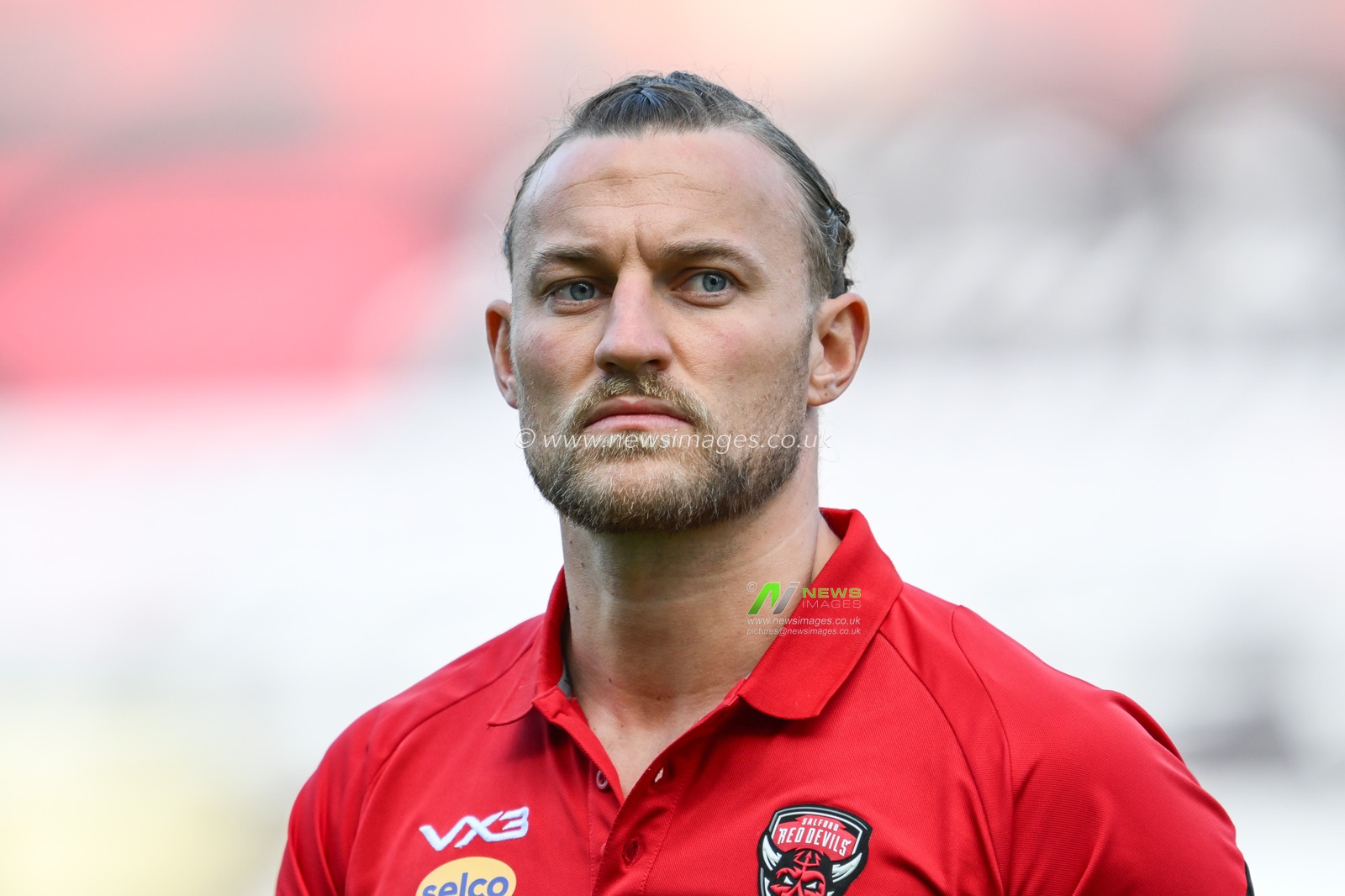 Chris Hankinson of Salford Red Devils arrives ahead of the  the Betfred Super League Round 11 match Leigh Leopards vs Salford Red Devils at Leigh Sports Village, Leigh, United Kingdom, 10th May 2024

(Photo by Craig Thomas/News Images)