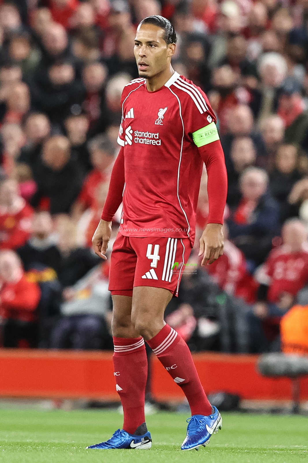 Virgil van Dijk of Liverpool during the UEFA Champions League, League Stage Liverpool vs Atletico Madrid at Anfield, Liverpool, United Kingdom, 17th September 2025

(Photo by Alfie Cosgrove/News Images)