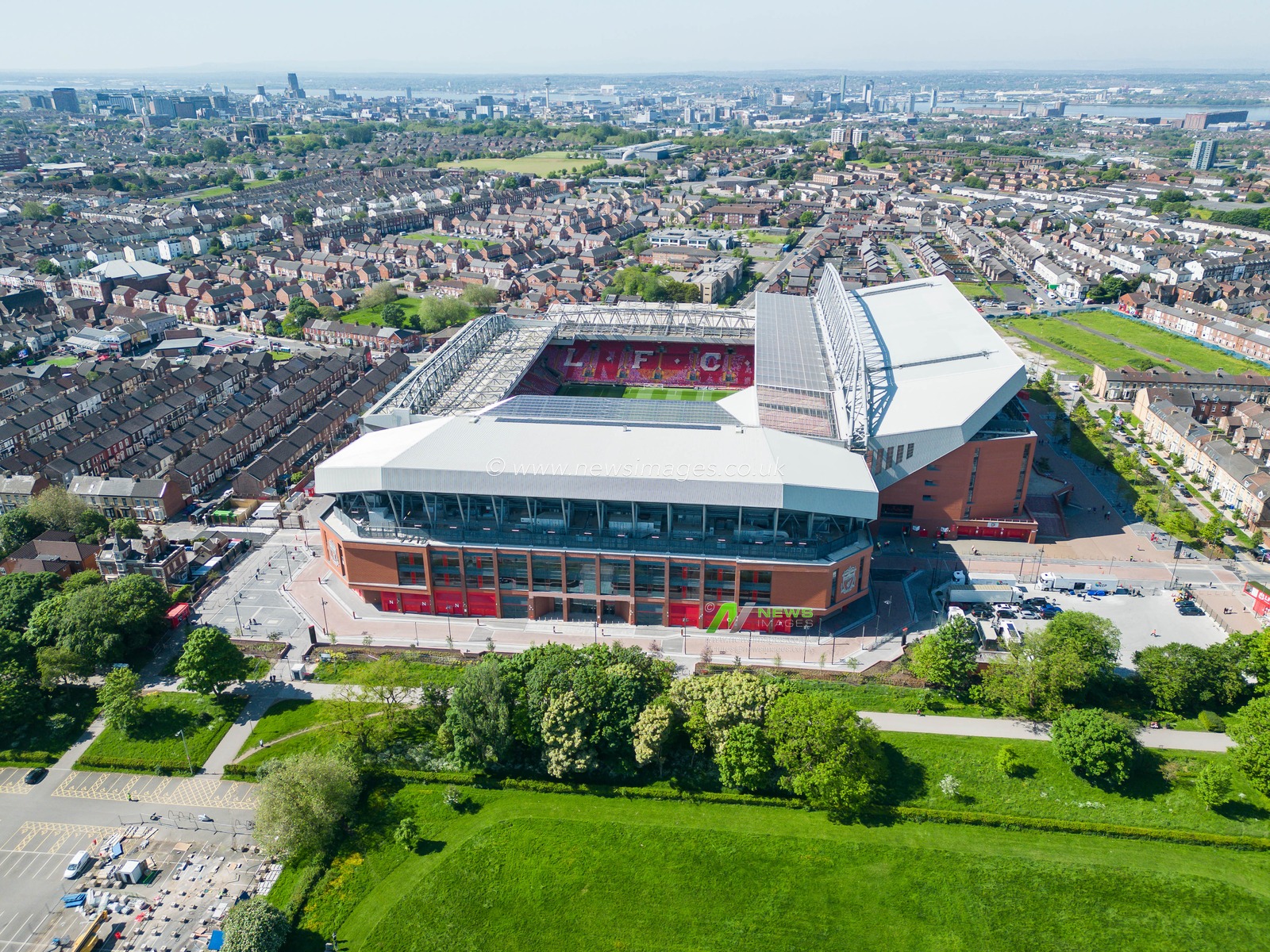 A general view of Anfield, Home of Liverpool ahead of the Premier League match Liverpool vs Wolverhampton Wanderers at Anfield, Liverpool, United Kingdom, 19th May 2024

(Photo by Craig Thomas/News Images)