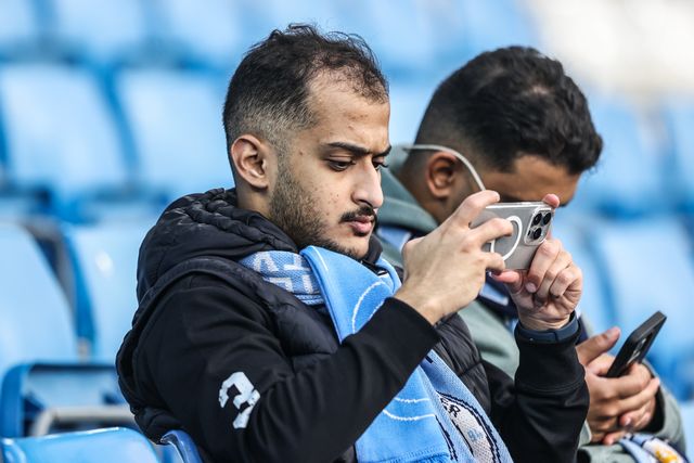 Manchester City fans during the UEFA Champions League 2025/26 Phase MD1 Manchester City vs Napoli League at The City of Manchester Stadium, Manchester, United Kingdom, 18th September 2025

(Photo by Alfie Cosgrove/News Images)