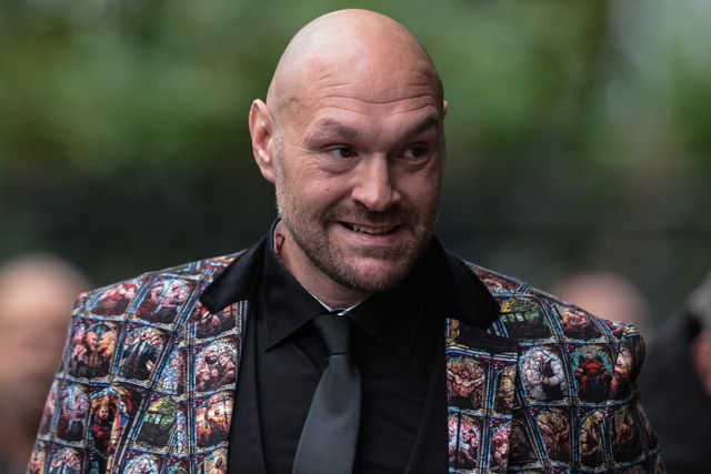 Tyson Fury arrives during Ricky Hatton' Funeral at Manchester Cathedral, Manchester, United Kingdom, 10th October 2025

(Photo by Mark Cosgrove/News Images)