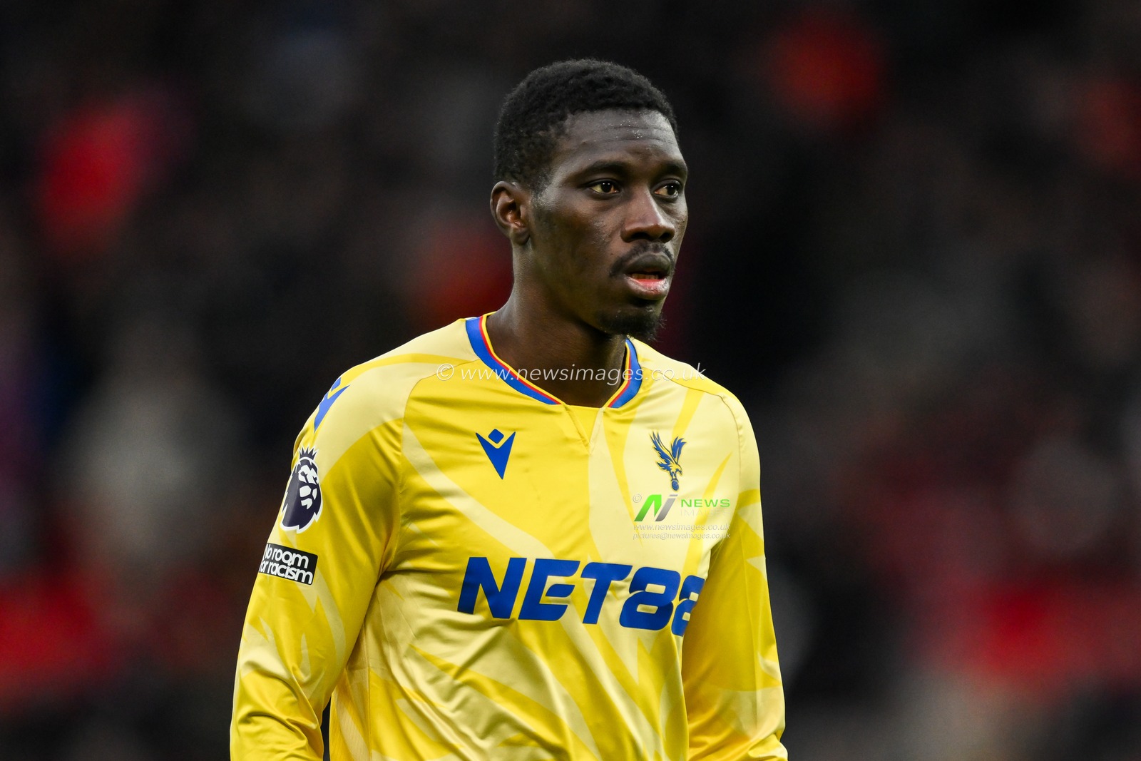 IsmaÃ¯la Sarr of Crystal Palace during the Premier League match Manchester United vs Crystal Palace at Old Trafford, Manchester, United Kingdom, 2nd February 2025

(Photo by Craig Thomas/News Images)