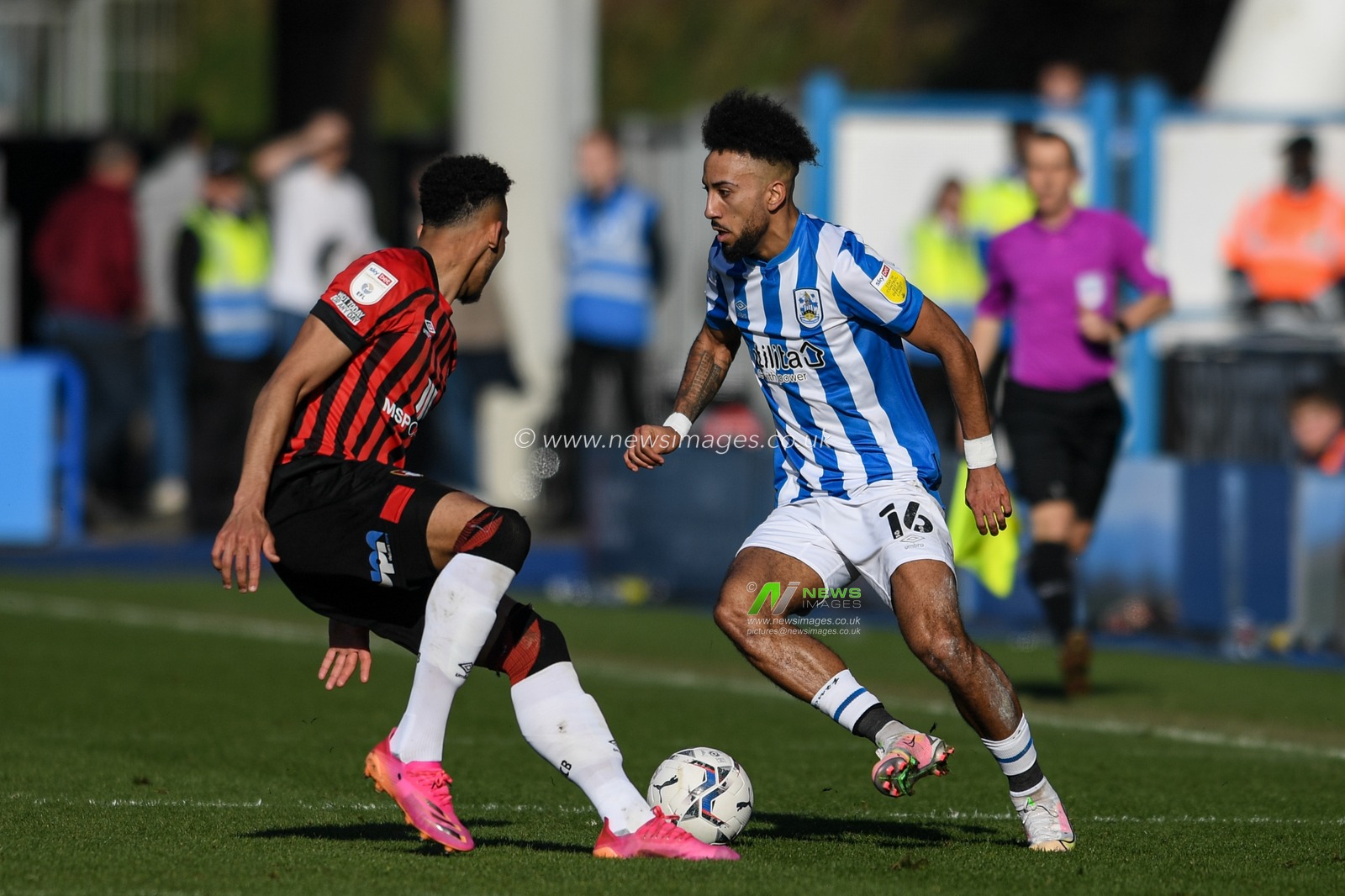 Sorba Thomas #16 of Huddersfield Town in action during the game