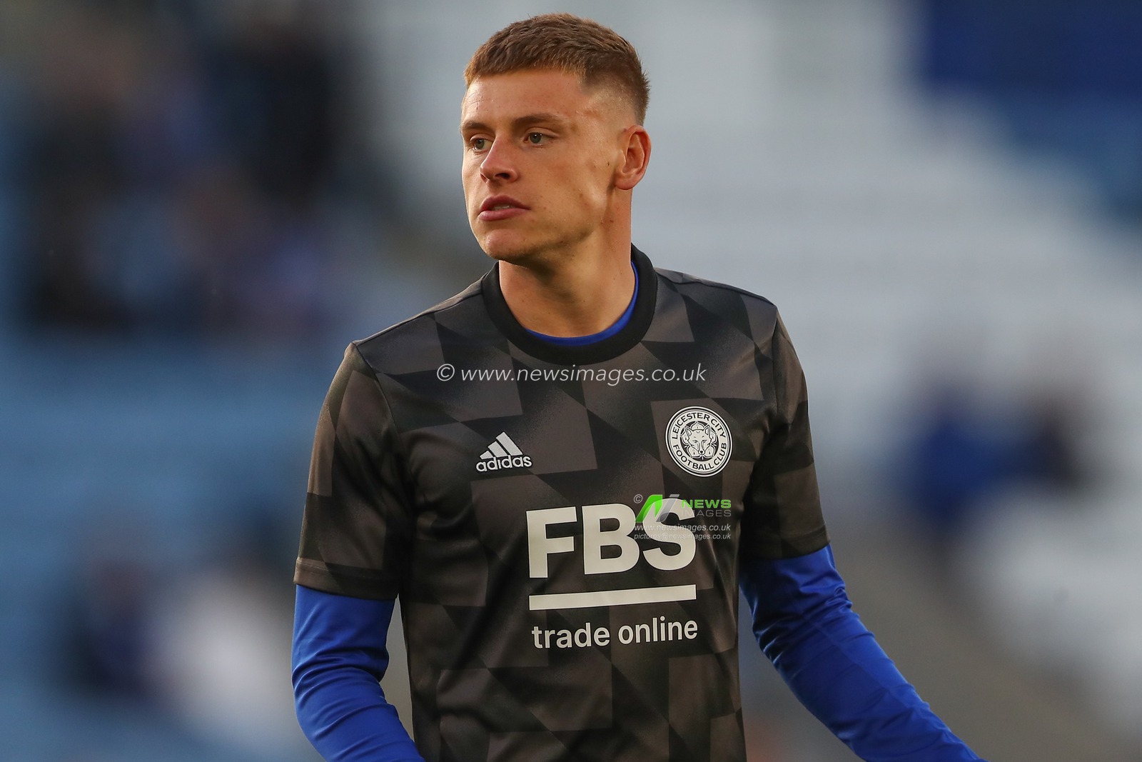 Harvey Barnes #7 of Leicester City during the pre-game warm up ahead of the Premier League match Leicester City vs Aston Villa at King Power Stadium, Leicester, United Kingdom, 4th April 2023

(Photo by Gareth Evans/News Images)