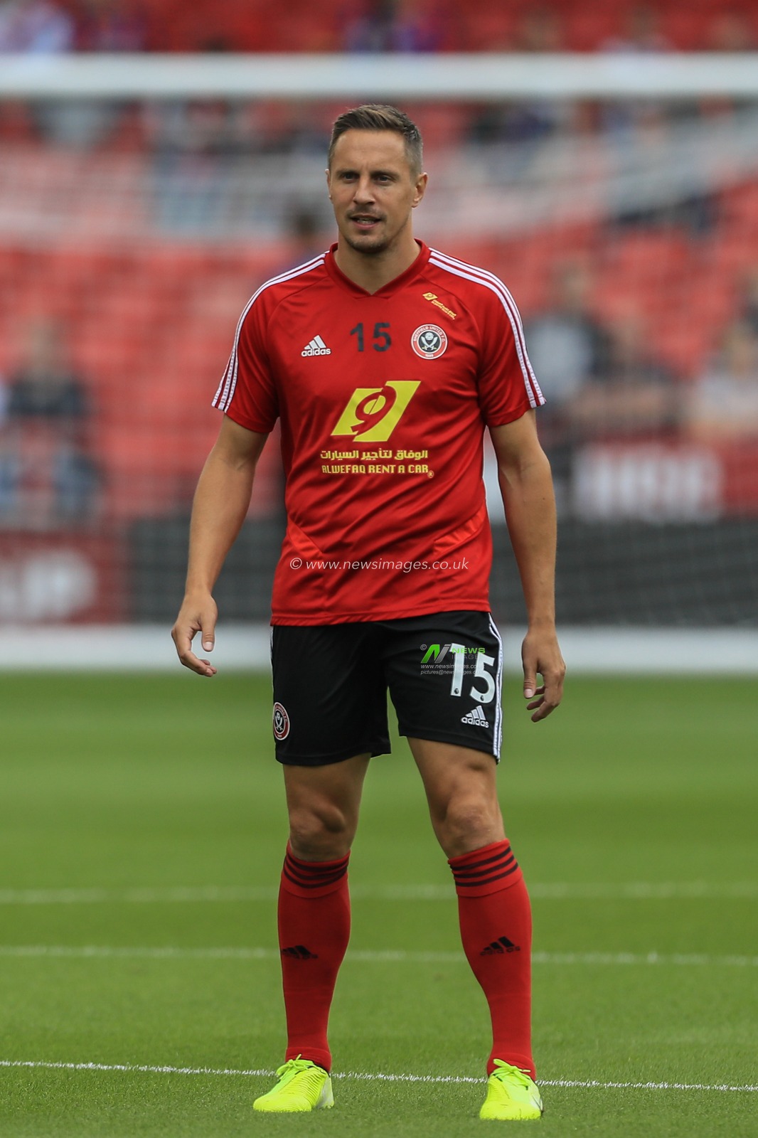 18th August 2019 , Bramall Lane, Sheffield, England; Premier League Football, Sheffield United vs Crystal Palace ; Phil Jagielka (15) of Sheffield United warming up


Credit: Mark Cosgrove/News Images

English Football League images are subject to DataCo Licence
