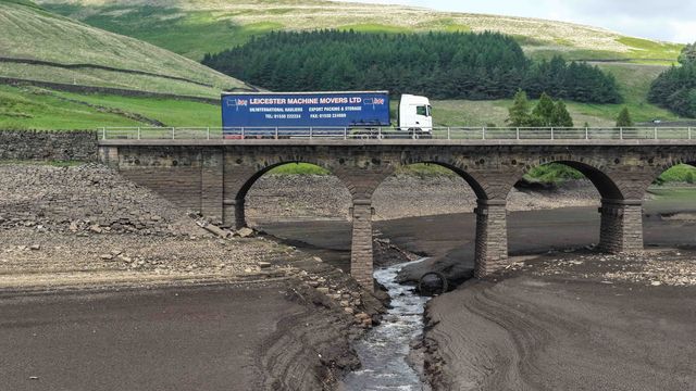 Woodhead Reservoir' water levels drop to an all time low as the UK has the driest spring for 96 years at Woodhead Reservoir near Glossop, United Kingdom, 10th June 2025

(Photo by Mark Cosgrove/News Images)
