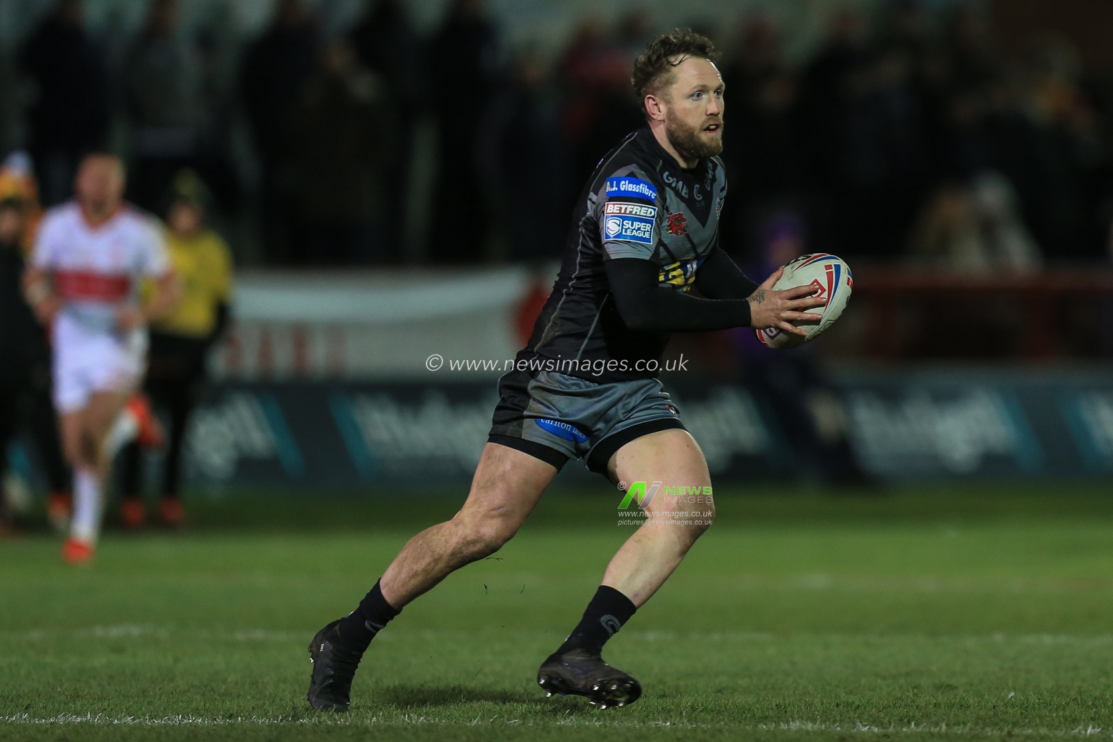 27th February 2020, Hull College Craven Park, Kingston upon Hull, England; Betfred Super League, Hull KR v Castleford Tigers : Jordan Rankin (1) of Castleford Tigers runs with the ball