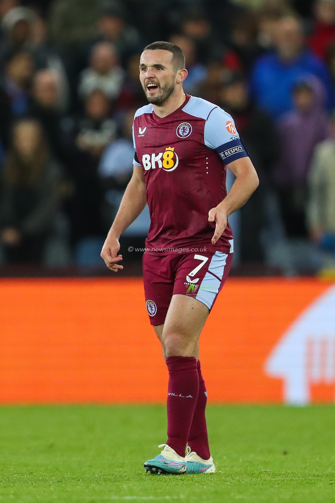 John McGinn #7 of Aston Villa reacts to a decision during the UEFA Europa Conference League match Aston Villa vs AZ Alkmaar at Villa Park, Birmingham, United Kingdom, 9th November 2023

(Photo by Gareth Evans/News Images)