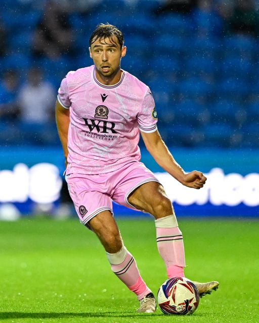 Harry Pickering of Blackburn Rovers in action during the Pre-season friendly match Stockport County vs Blackburn Rovers at Edgeley Park Stadium, Stockport, United Kingdom, 2nd August 2024

(Photo by Cody Froggatt/News Images)