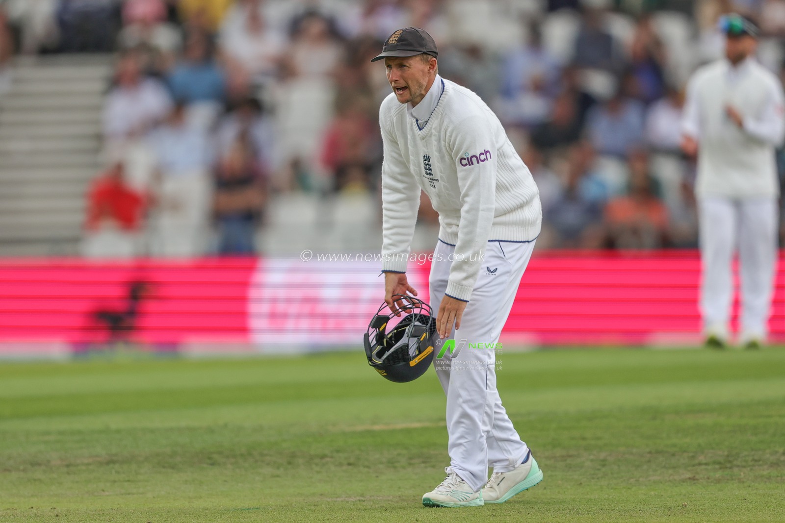 Joe Root of England asks for his pads during the LV= Insurance Ashes Third Test Series Day 1 England v Australia at Headingley Stadium, Leeds, United Kingdom, 6th July 2023

(Photo by Mark Cosgrove/News Images)