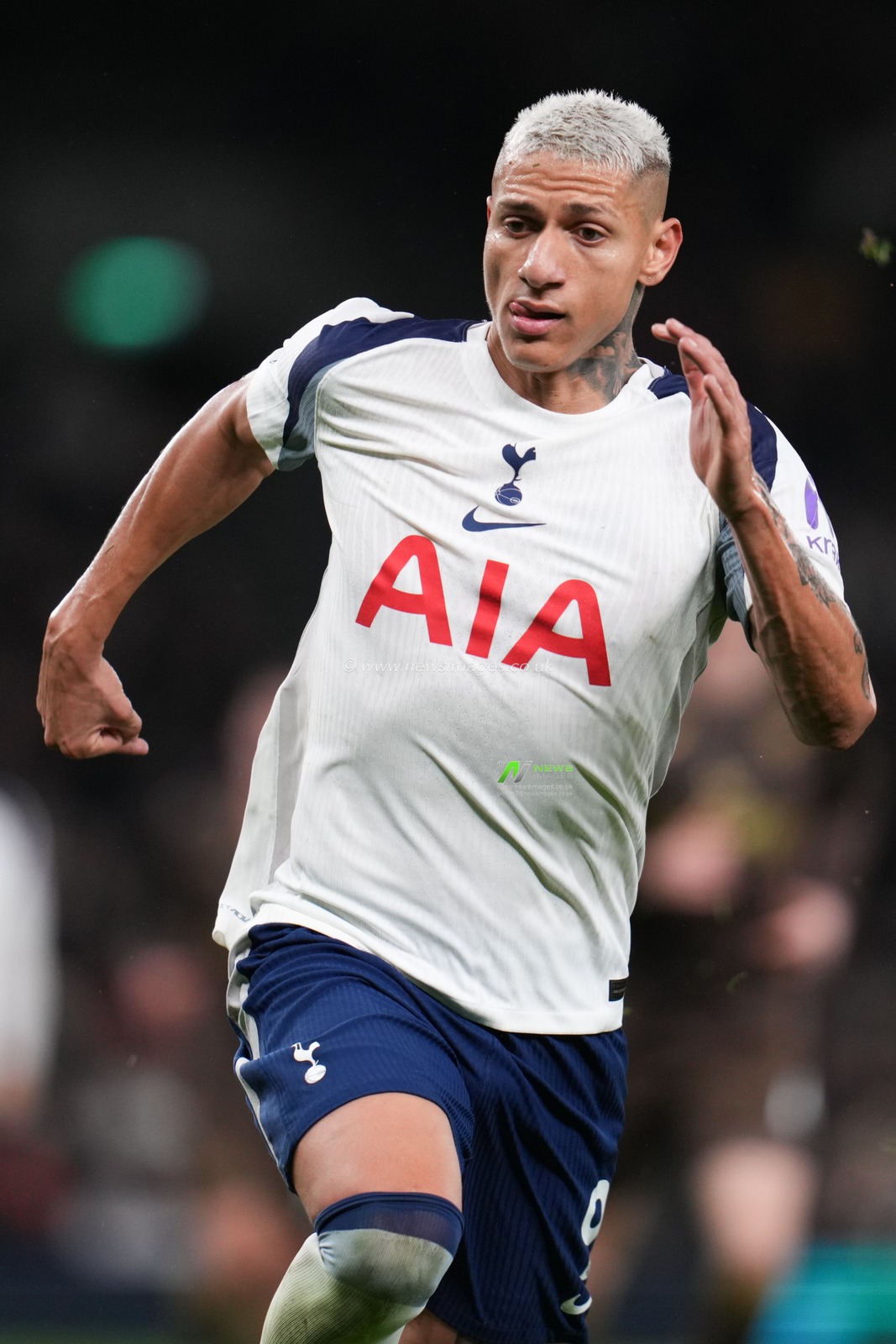 Richarlison of Tottenham Hotspur during the Premier League match Tottenham Hotspur vs Brentford at Tottenham Hotspur Stadium, London, United Kingdom, 6th December 2025

(Photo by Harvey Murphy/News Images)

*** GER AUT SUI OUT ***