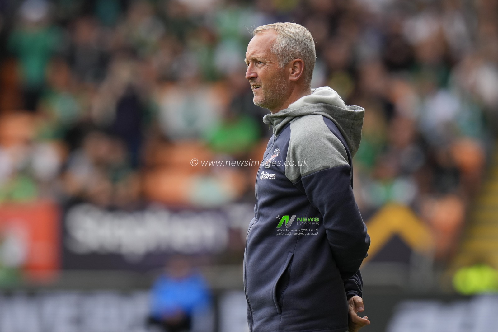 Neil Critchley Manager of Blackpool during the Pre-season friendly match Blackpool vs Hibernian at Bloomfield Road, Blackpool, United Kingdom, 29th July 2023

(Photo by Steve Flynn/News Images)