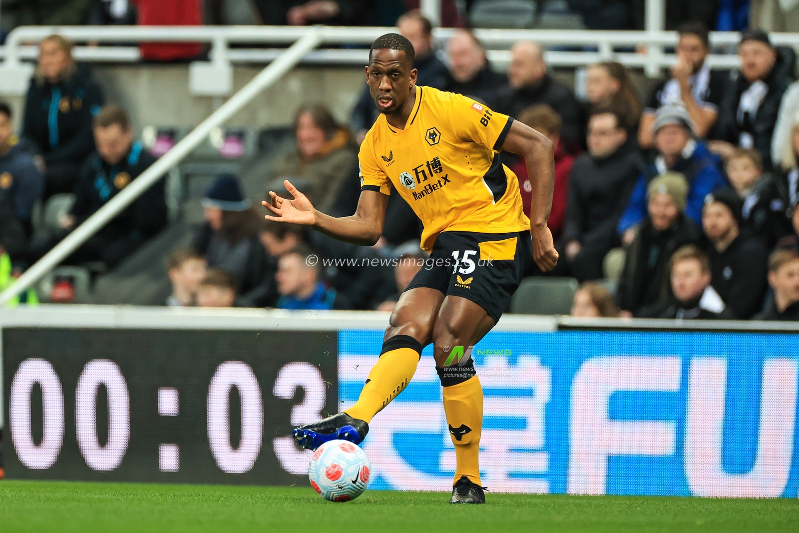 Willy Boly #15 of Wolverhampton Wanderers in action during the game