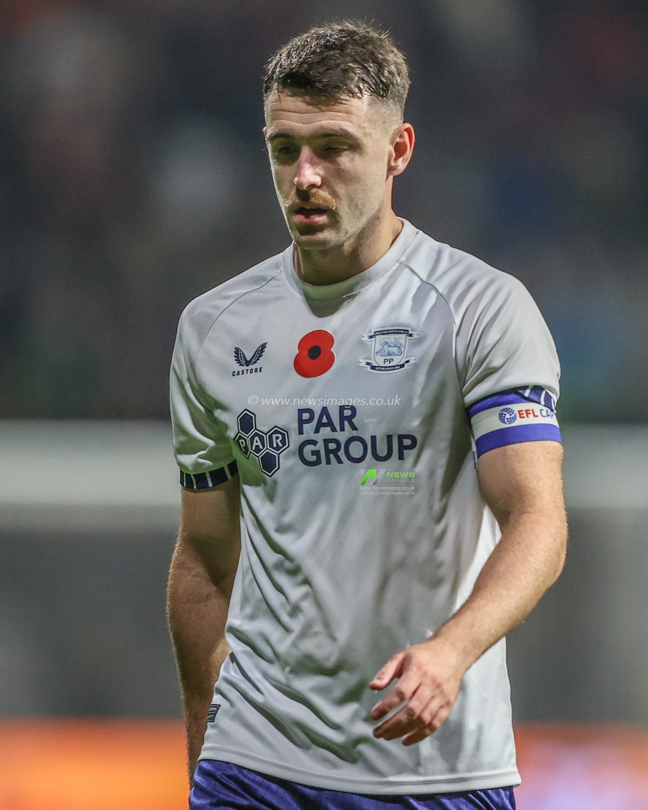 Ben Whiteman of Preston North End during the Sky Bet Championship match Preston North End vs Sunderland at Deepdale, Preston, United Kingdom, 6th November 2024

(Photo by Alfie Cosgrove/News Images)
