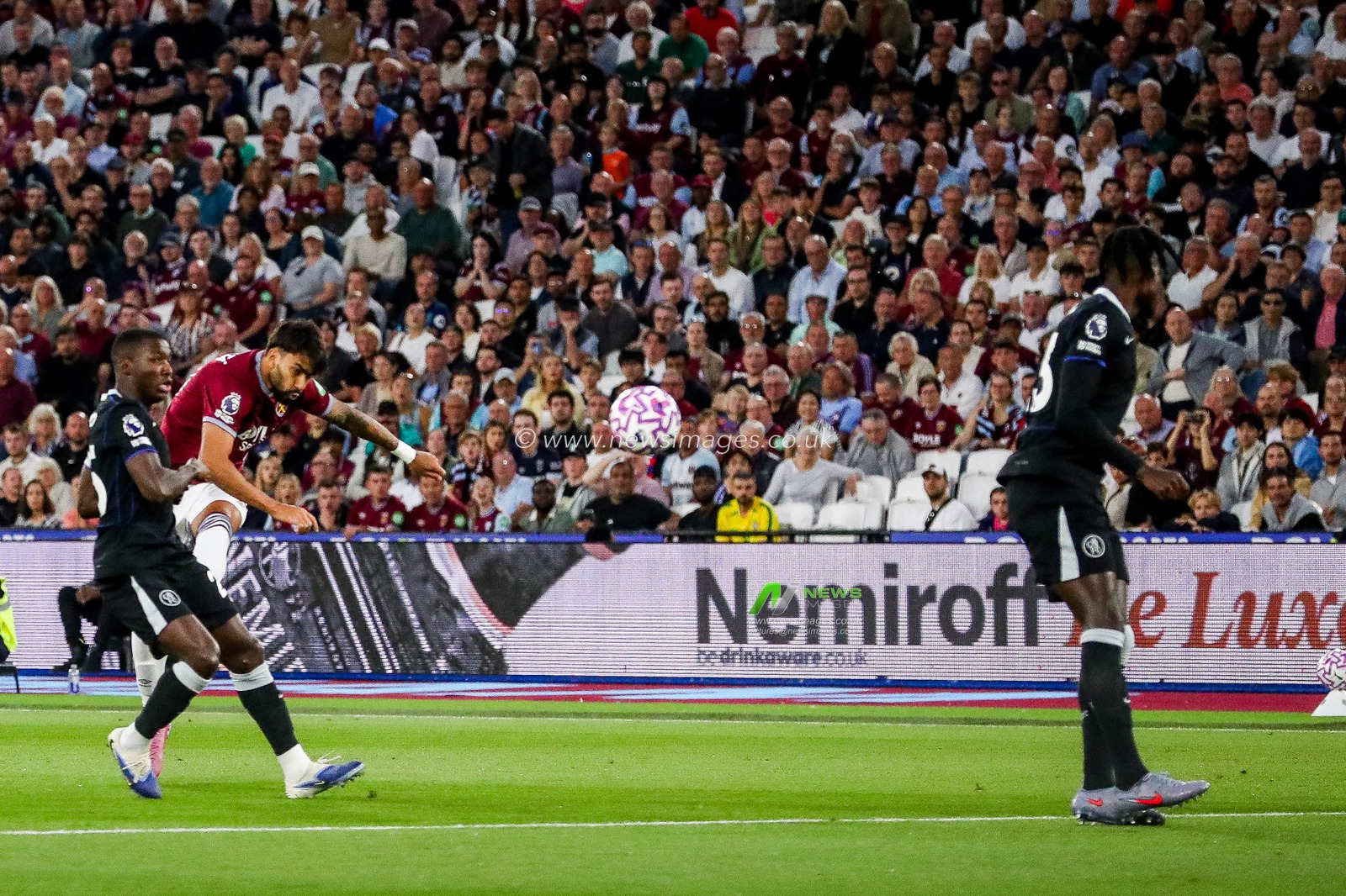 Lucas Paqueta of West Ham United scores to make it 1-0 during the Premier League match West Ham United vs Chelsea at London Stadium, London, United Kingdom, 22nd August 2025

(Photo by Izzy Poles/News Images)