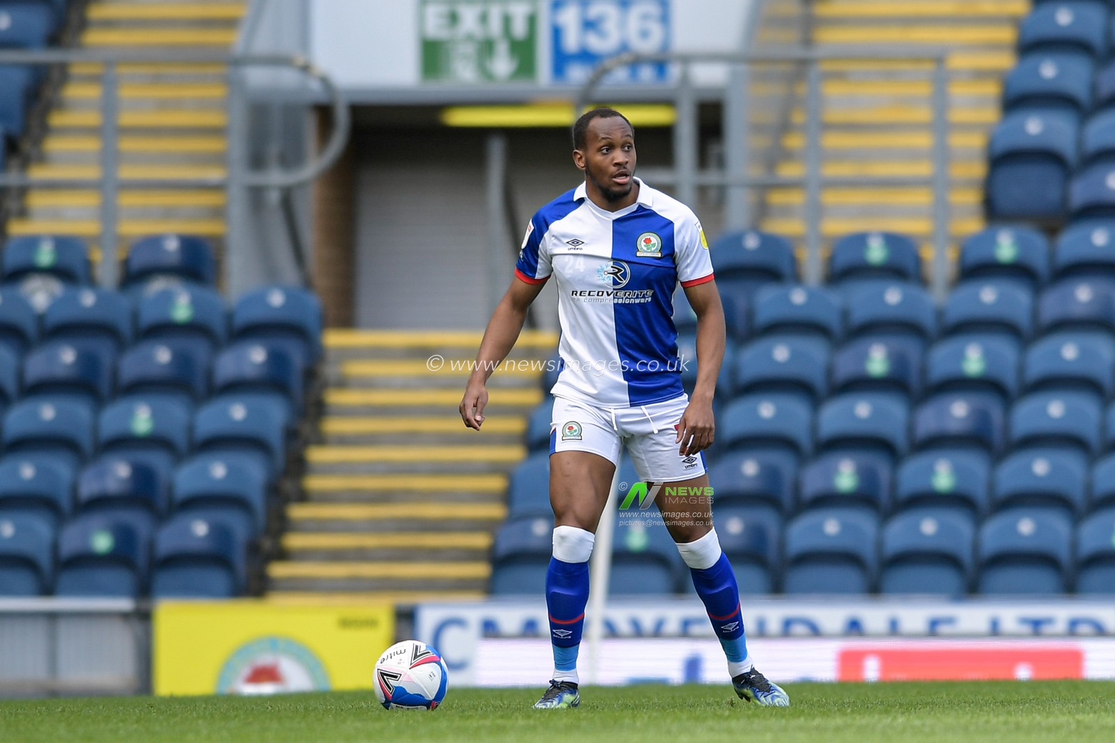 Ryan Nyambe #2 of Blackburn Rovers in action during the game