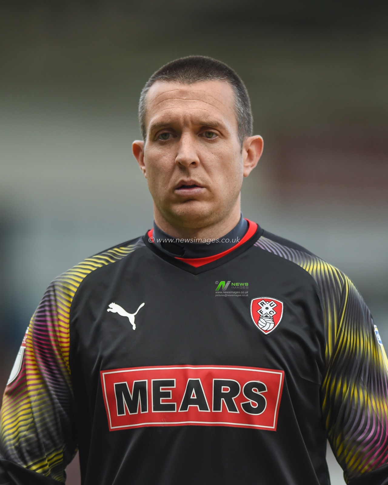 7th September 2019, Keepmoat Stadium, Doncaster, England; Sky Bet League One Football, Doncaster Rovers vs Rotherham United ; Lewis Price (12) of Rotherham United 

Credit: Dean Williams/News Images

English Football League images are subject to DataCo Licence